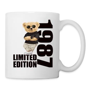 Édition limitée 1987 ours ours anniversaire 1987 - Mug blanc - blanc - Droite