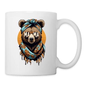 drôle maman ours mère ours amant des ours - Mug blanc - blanc - Droite