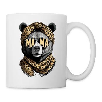 Drôle Maman Ours Mère Ours Fête des Mères - Mug blanc - blanc - Droite
