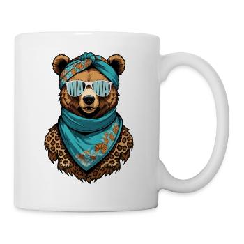 drôle maman ours mère ours amant des ours - Mug blanc - blanc - Droite