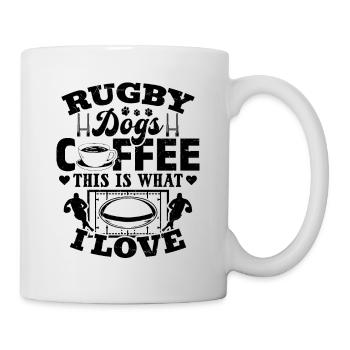 Rugby Dogs Coffee This Is What I Love - Rugby Play - Mug - white - Right