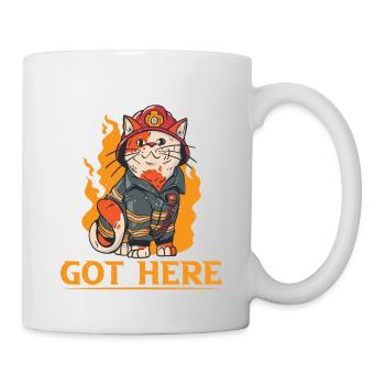 Il était en feu quand je suis arrivé ici 19 - Mug blanc - blanc - Droite