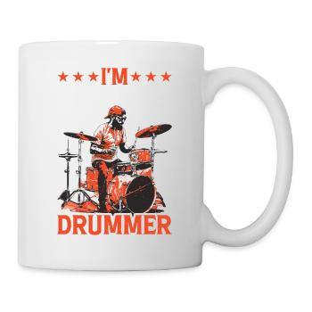I'm Here For The Drummer 17 - Tasse - Weiß - Rechts