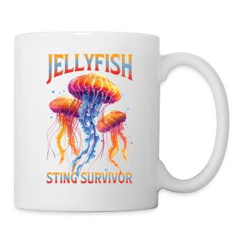 Jellyfish Sting Survivor 20 - Tasse - Weiß - Rechts