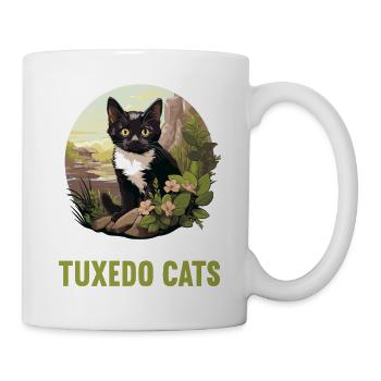 Tuxedo Chaton Tuxedo Cat - Mug blanc - blanc - Droite