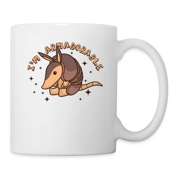 Ich bin ein Liebhaber der Armodorable Pink Fairy Cingulata - Tasse - Weiß - Rechts