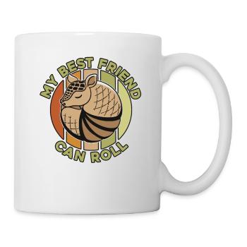 Meine beste Freundin kann rosa Feen-Cingulata rollen - Tasse - Weiß - Rechts