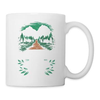 Funny hiker and mountaineer saying abbreviation - Mug - white - Right