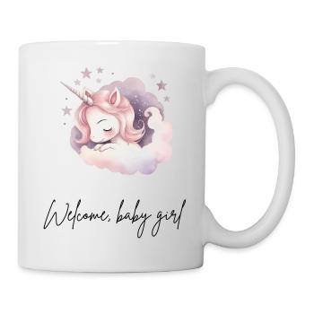 Willkommen, Baby Girl - Tasse - Weiß - Rechts
