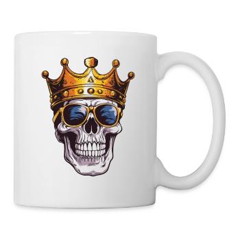 Couronne du roi du crâne - Mug blanc - blanc - Droite