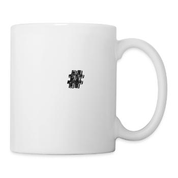 Einhorn Hashtag Symbol T-Shirt Hashtags Magisch - Tasse - Weiß - Rechts