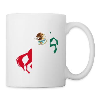 Unicorn Mexico Flag TShirt Magical Unicorn Mexican - Mug - white - Right