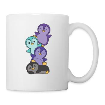 alexigender drapeau fierté lgbtq mignon pingouin - Mug blanc - blanc - Droite