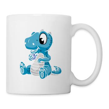 Fantasy Drino Dinosaurier Drachen - Tasse - Weiß - Rechts
