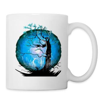 Tree, Nature, Deer, Deer, Forest Animals, Wild Roebuck - Mug - white - Right