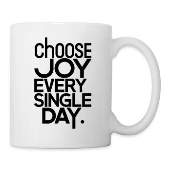 Choisissez la joie chaque jour - Mug blanc - blanc - Droite