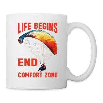 La vie commence au bout de votre zone de confort 20 - Mug blanc - blanc - Droite