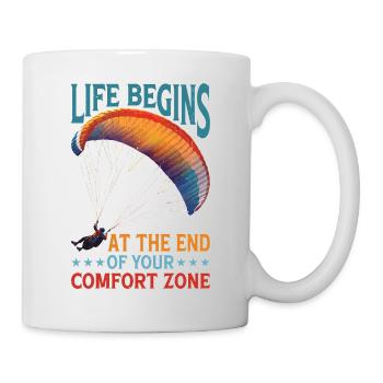 La vie commence au bout de votre zone de confort 21 - Mug blanc - blanc - Droite