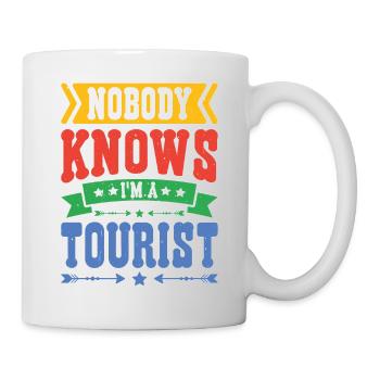 Nobody Knows I'm A Tourist 18 - Mug - white - Right