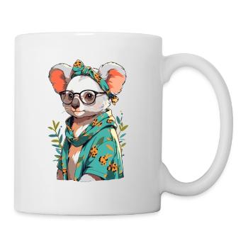 Drôle Koala Maman Mignon Koala Ours Amour - Mug blanc - blanc - Droite
