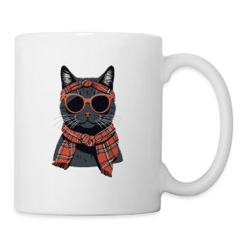 Cute Cat Mom Cat Lover Mom Style - Mug - white - Right