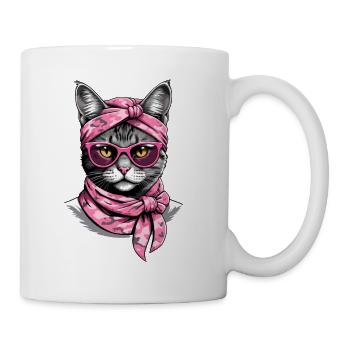 Cute Cat Mom Cat Lover Mom Style - Mug - white - Right
