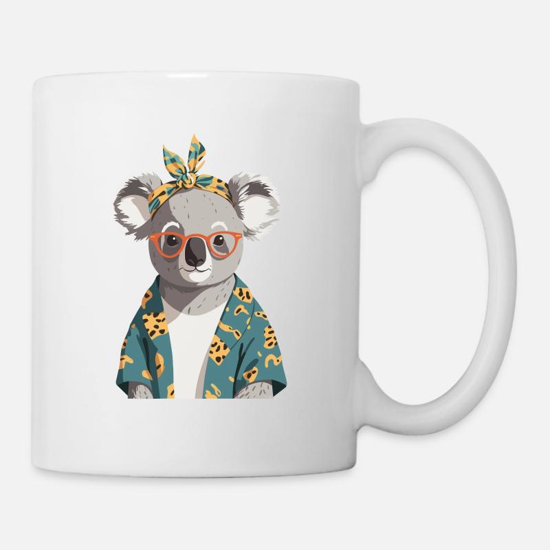 Drôle Koala Maman Mignon Koala Ours Amour - Mug blanc - blanc