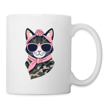 Cute Cat Mom Cat Lover Mom Style - Mug - white - Right