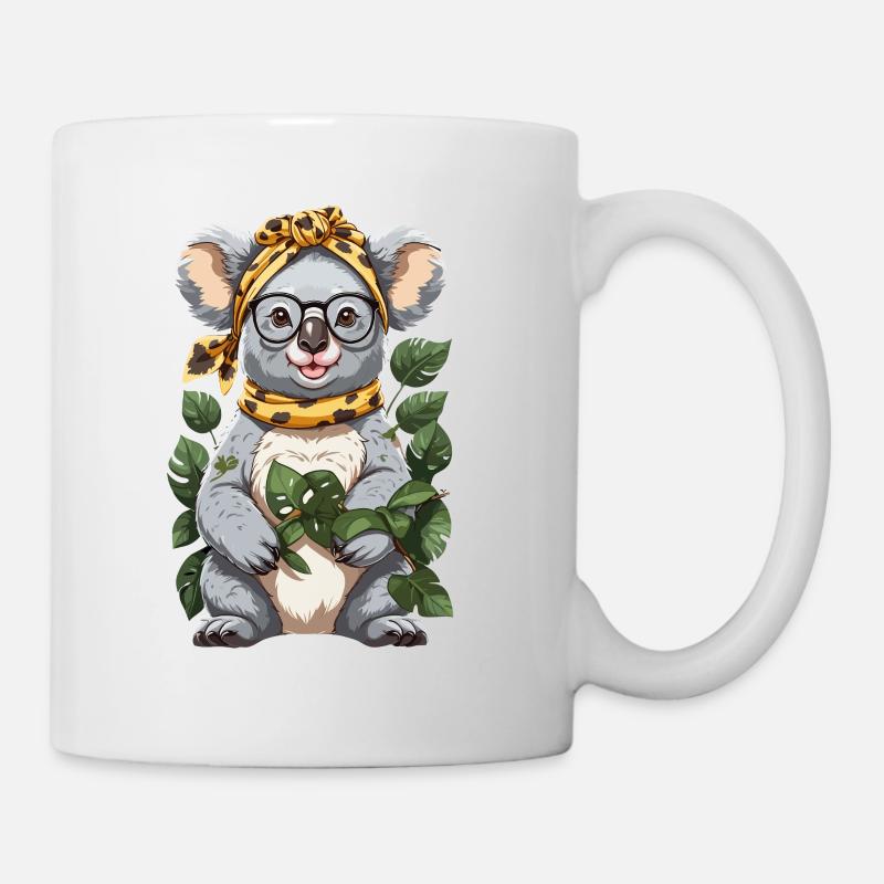 Drôle Koala Maman Mignon Koala Ours Amour - Mug blanc - blanc