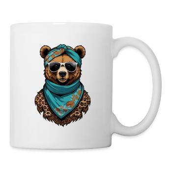 Drôle Maman Ours Mère Ours Fête des Mères - Mug blanc - blanc - Droite