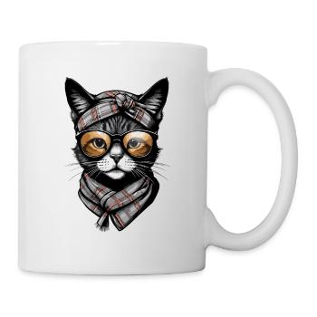 Cute Cat Mom Cat Lover Mom Style - Mug - white - Right