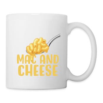 Ich bin nur wegen des Mac & Cheese hier - Tasse - Weiß - Rechts