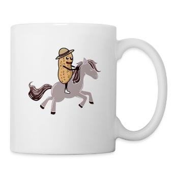 Peanut Horses Horse Rider Rider Nut - Mug - white - Right