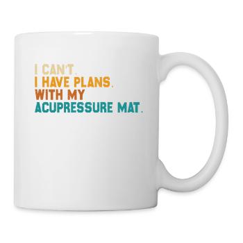 Acupressure Mat Plans Funny - Mug - white - Right