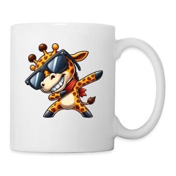 Coole Giraffe Dabbing Sonnenbrille - Tasse - Weiß - Rechts