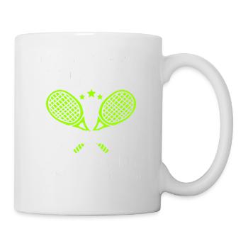 Tennis Art Retired Tennis Player Racket - Tasse - Weiß - Rechts
