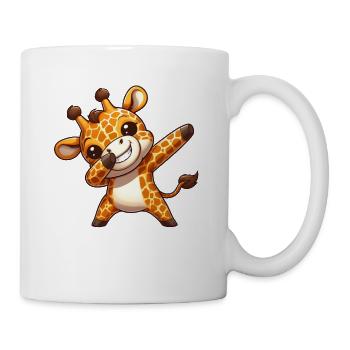 Coole Giraffe Dabbing Stil - Tasse - Weiß - Rechts
