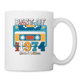 Anniversaire 1974 Mai 1974 Millésime 1974 Légende 74 - Mug blanc - blanc - Droite