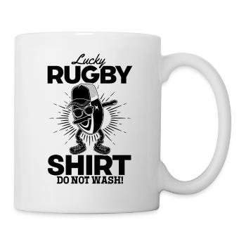 Maillot Lucky Rugby Ne pas laver - Funny Rugby - Mug blanc - blanc - Droite