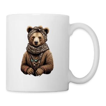 Drôle Maman Ours Mère Ours Fête des Mères - Mug blanc - blanc - Droite