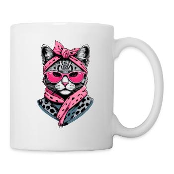 Cute Cat Mom Cat Lover Mom Style - Mug - white - Right