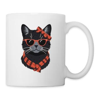 Cute Cat Mom Cat Lover Mom Style - Mug - white - Right