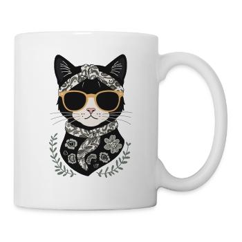 Niedliche Katzenmama Katzenliebhaber Mutti Stil - Tasse - Weiß - Rechts
