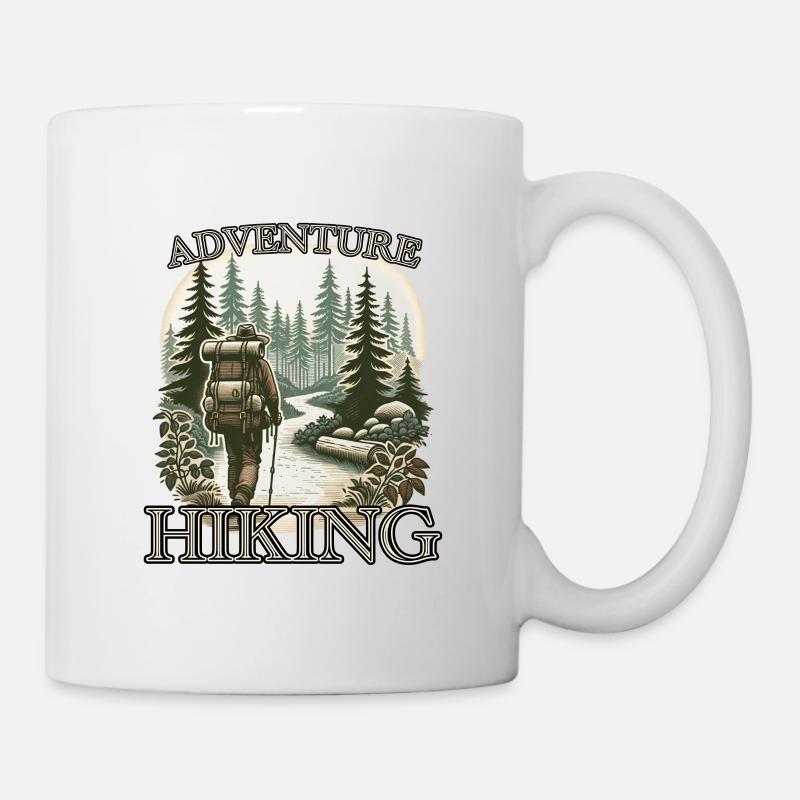 Hiking Mountaineering Adventure - Mug - white