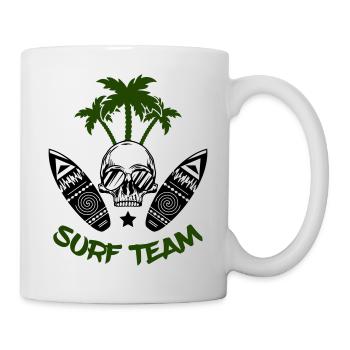 surf team - Tasse - Weiß - Rechts