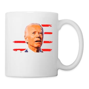 Vier weitere Jahre Pause - Lustiges Biden-Zitat - Tasse - Weiß - Rechts