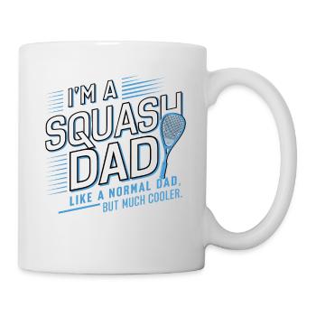 Ich bin ein Squash-Papa, nur viel cooler, Opa - Tasse - Weiß - Rechts