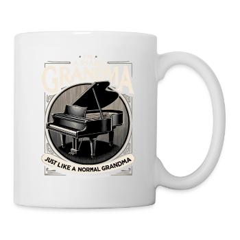 Oma Pianist Flügelmusiker Pianisten - Tasse - Weiß - Rechts