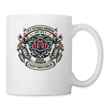 Tattooed Grandma Tattoo Tattooing Ink Tattoos - Mug - white - Right