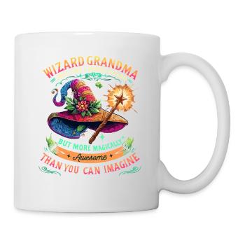 Wizard Grandma Grandchild Grandmother - Mug - white - Right